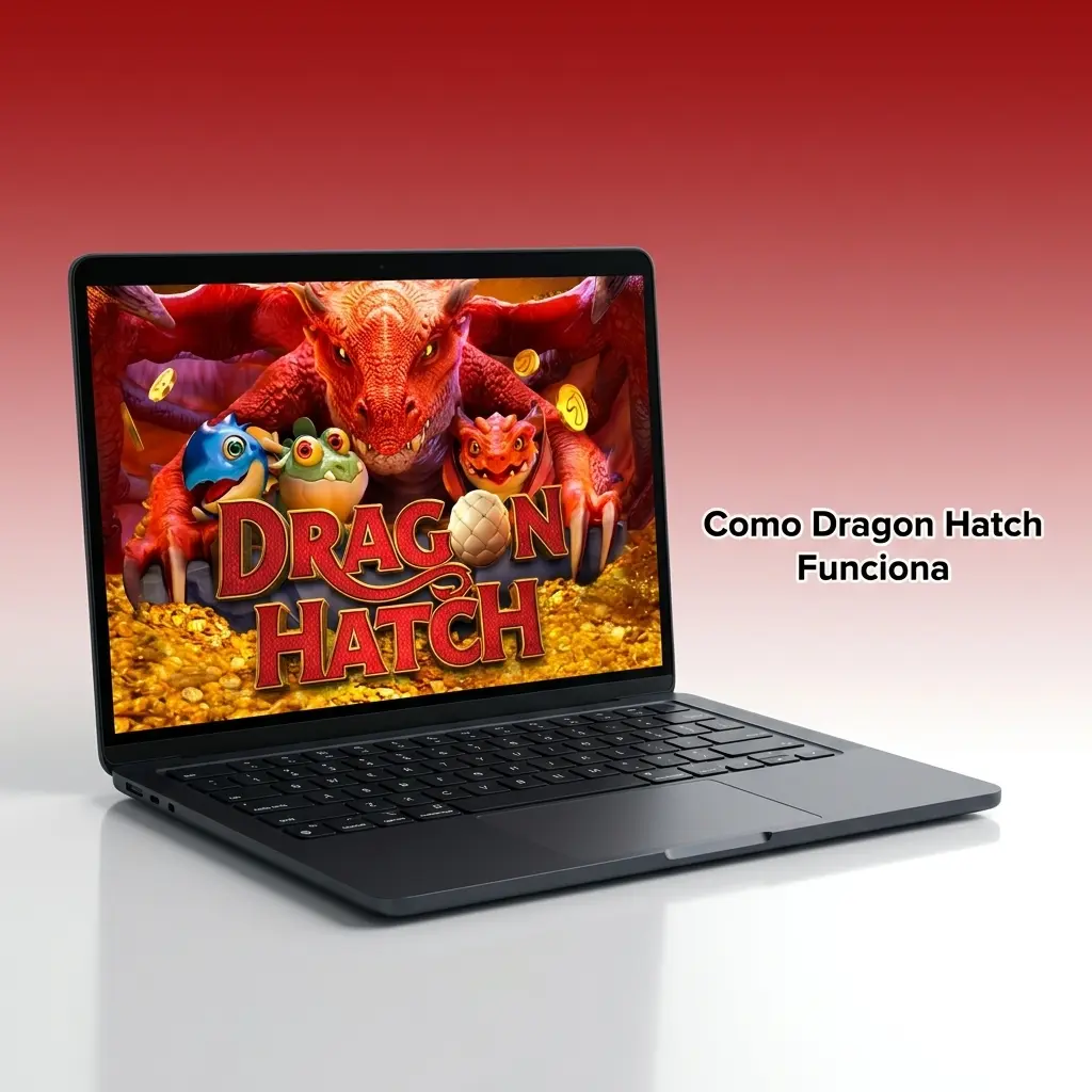 Mecânica do jogo Dragon Hatch com grade 6x5, clusters e ovos evoluindo para dragões com multiplicadores